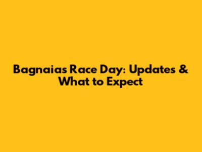 Bagnaia's Race Day: Updates & What to Expect