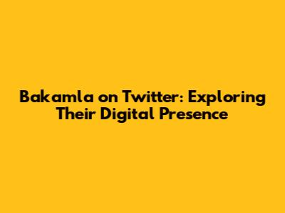 Bakamla on Twitter: Exploring Their Digital Presence