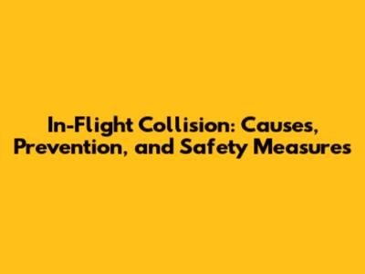 In-Flight Collision: Causes, Prevention, and Safety Measures
