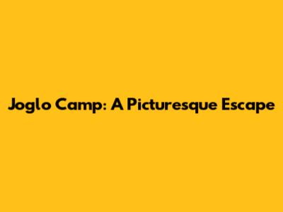 Joglo Camp: A Picturesque Escape