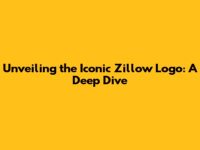 Unveiling the Iconic Zillow Logo: A Deep Dive