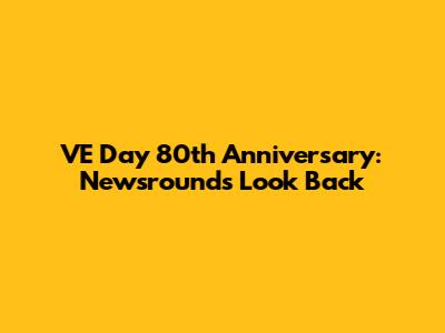 VE Day 80th Anniversary: Newsround's Look Back