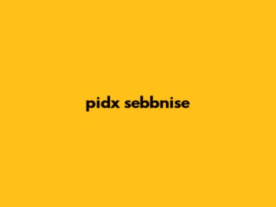 pidx sebbnise